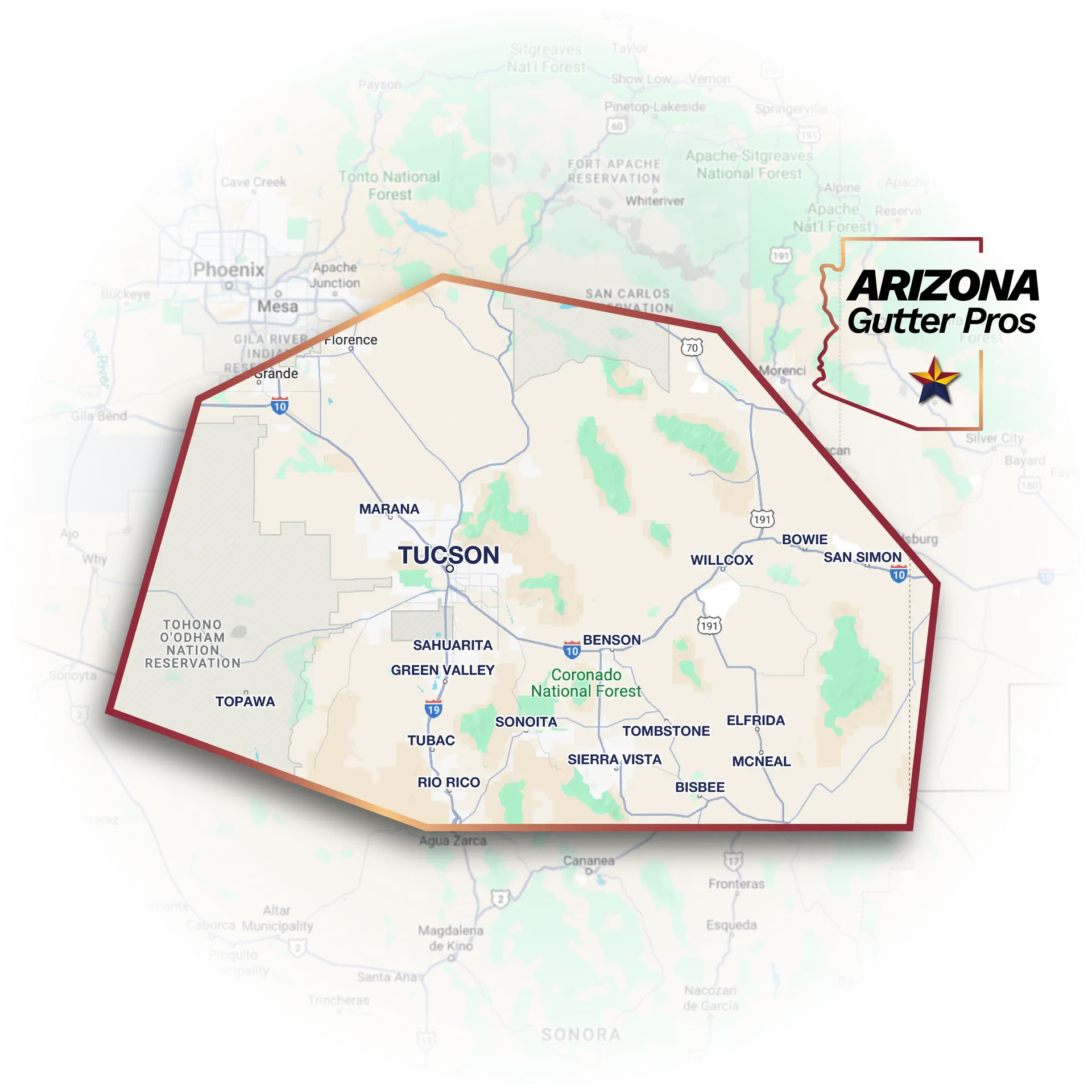 Service area map